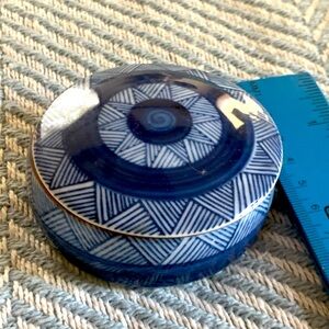 Blue and white small trinket dish